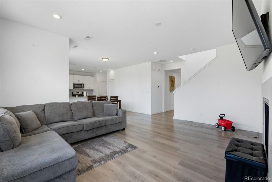 Furnished interior view inside a new home in Ascent Village at Sterling Ranch - Single Family Homes, Littleton (Image 36). Furnished interior view inside a new home in Ascent Village at Sterling Ranch - Single Family Homes, Littleton (Image 36).