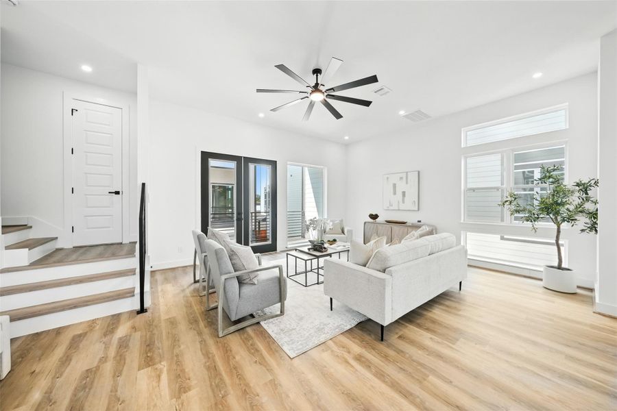 Furnished interior view inside a new home in , Houston (Image 23). Furnished interior view inside a new home in , Houston (Image 23).