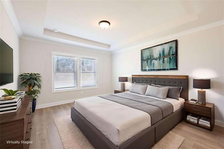 Furnished interior view inside a new home in River Pointe, Monroe (Image 32).