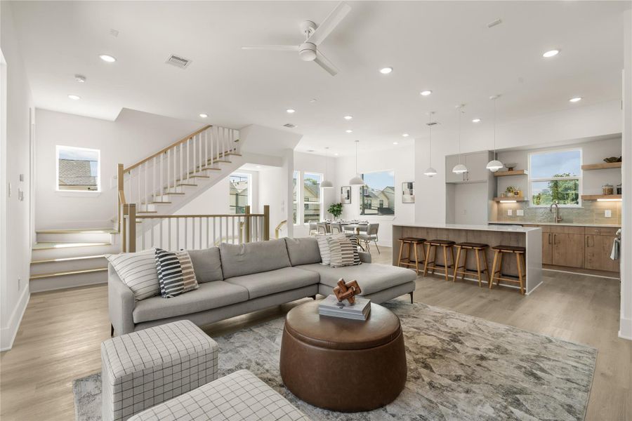 Furnished interior view inside a new home in , Houston (Image 7).