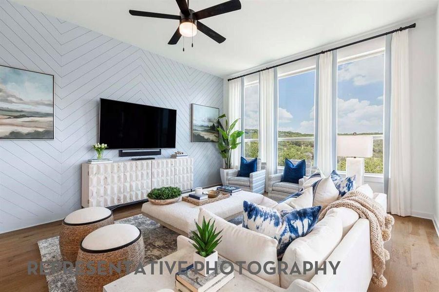 Furnished interior view inside a new home in Tavolo Park, Fort Worth (Image 32). Furnished interior view inside a new home in Tavolo Park, Fort Worth (Image 32).