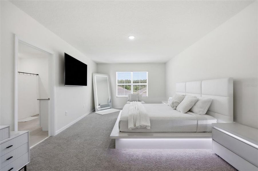 Furnished interior view inside a new home in Edgemont at Serenoa, Clermont (Image 28).