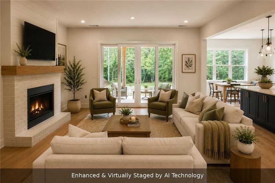 Furnished interior view inside a new home in , Ellijay (Image 8). Furnished interior view inside a new home in , Ellijay (Image 8).