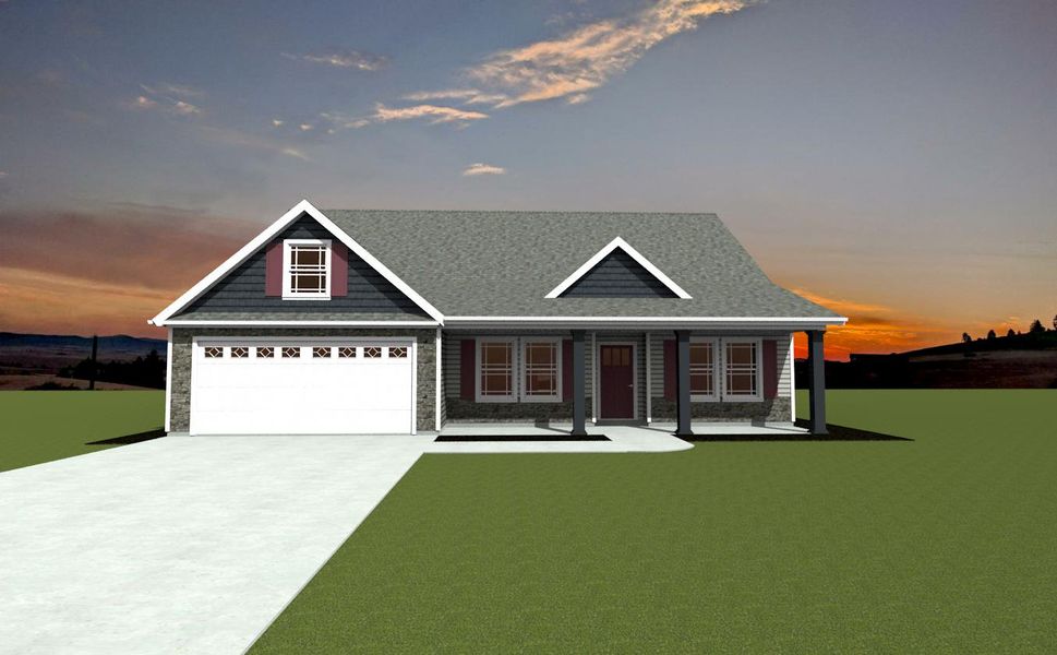 Representative exterior photo of a completed home built from the Whitney by Enchanted Homes in Lonesome Dove, San Antonio, TX (Image 21).