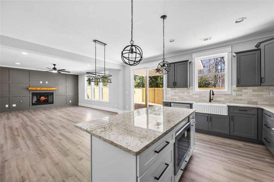 Furnished interior view inside a new home in , Monroe (Image 15).