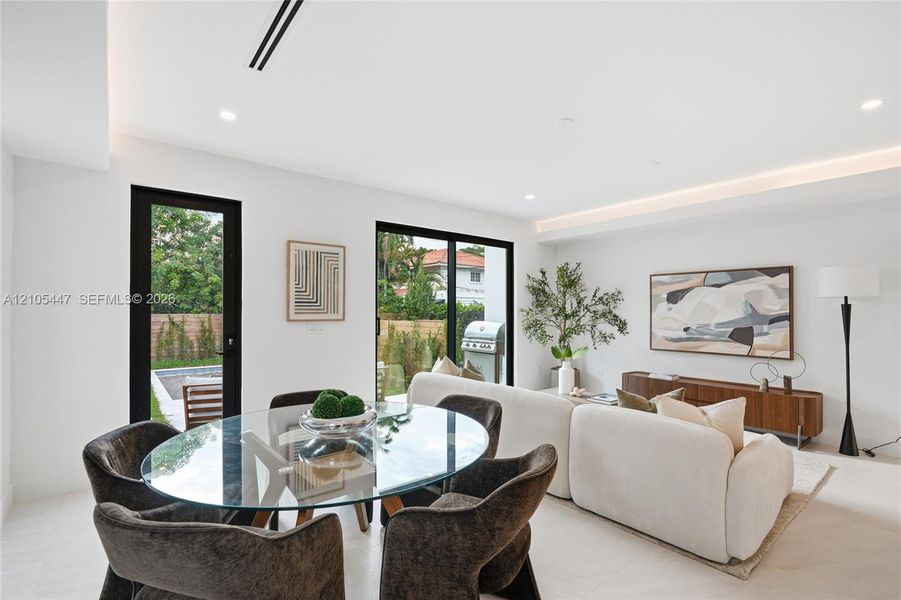 Furnished interior view inside a new home in , Miami (Image 17).
