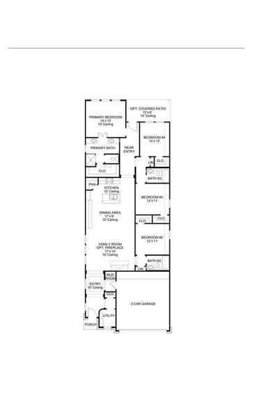2D floor plan layout of this home in Woodhavyn, Magnolia, TX (Image 5).