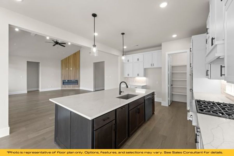 Representative furnished interior of a home built from the Belize by Stonefield Homes in Heath Golf and Yacht Club, Rockwall (Image 42).