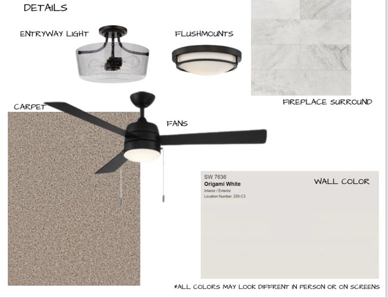 View of marketing collateral with multiple images