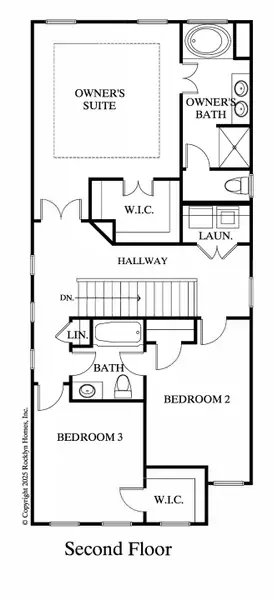 2D floor plan layout for the Linton by Rocklyn Homes in Tribute, Hoschton, GA (Image 4). 2D floor plan layout for the Linton by Rocklyn Homes in Tribute, Hoschton, GA (Image 4).