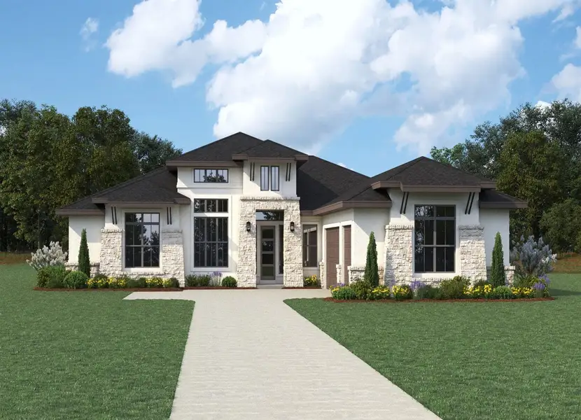 Cheyenne Floor Plan in Audubon 80's, Magnolia | Sitterle Homes Elevation A Cheyenne Floor Plan in Audubon 80's, Magnolia | Sitterle Homes Elevation A