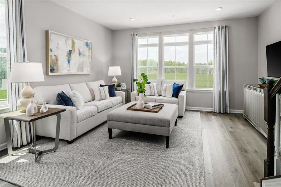 Representative furnished interior of a home built from the Traditional Clarendon by Ryan Homes in Northerly, Charlotte (Image 16).