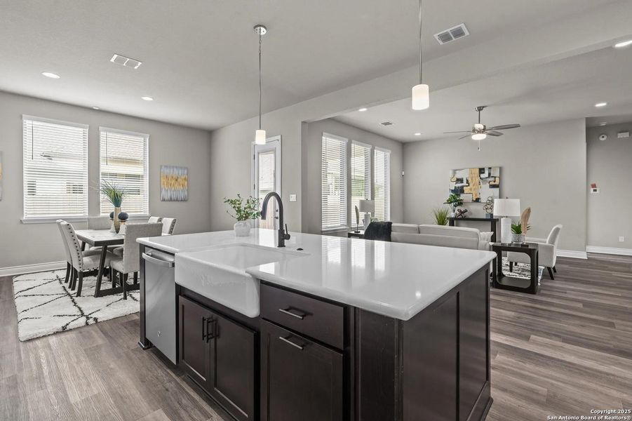 Furnished interior view inside a new home in Legacy at Lake Dunlap, New Braunfels (Image 12).