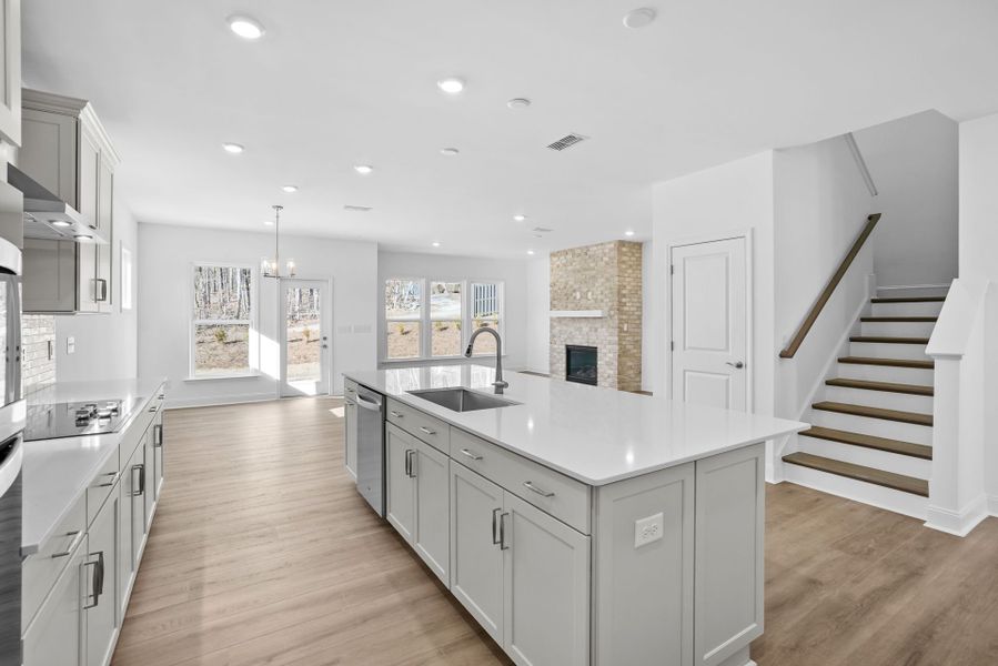 Furnished interior view inside a new home in Elmbrook, Indian Trail (Image 5).