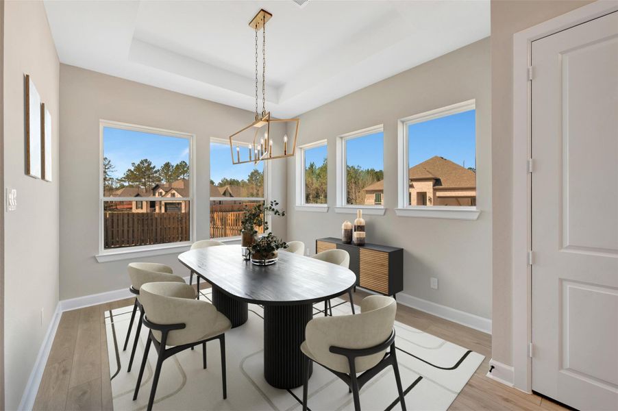 Imagine your furniture in this beautiful Dining space.