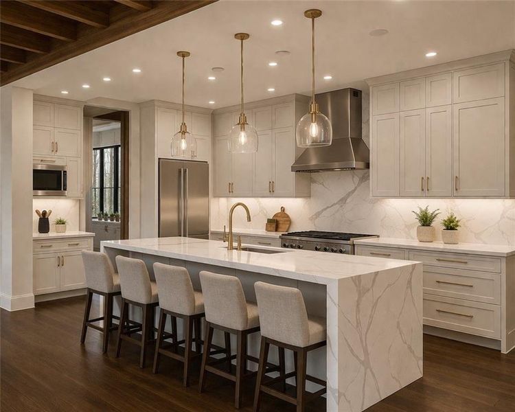 Furnished interior view inside a new home in , Fairburn (Image 4).