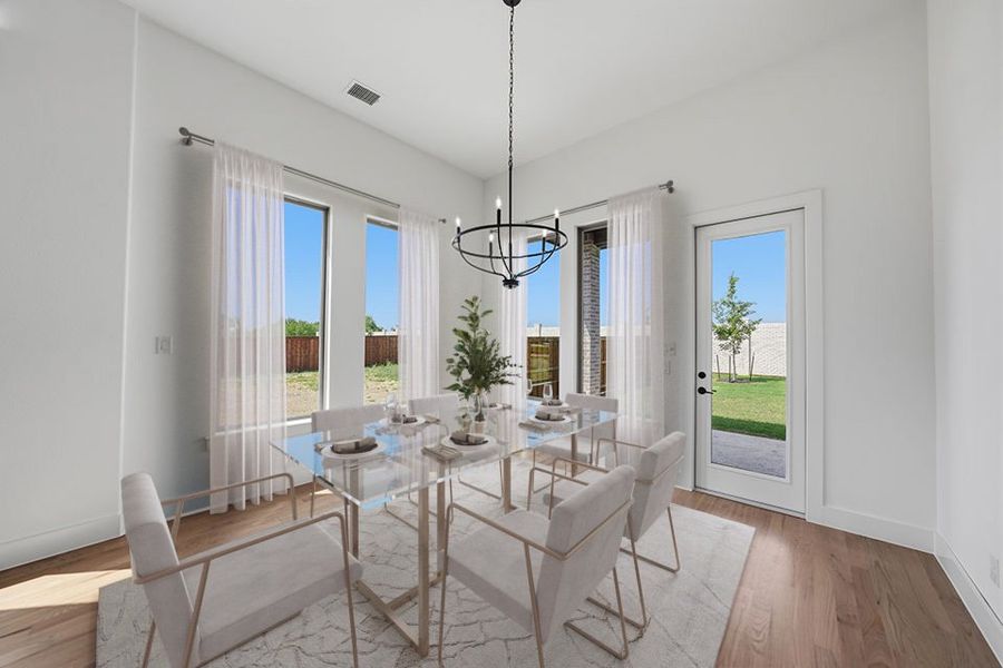 Furnished interior view inside a new home in Hillside Village, Celina (Image 15). Furnished interior view inside a new home in Hillside Village, Celina (Image 15).