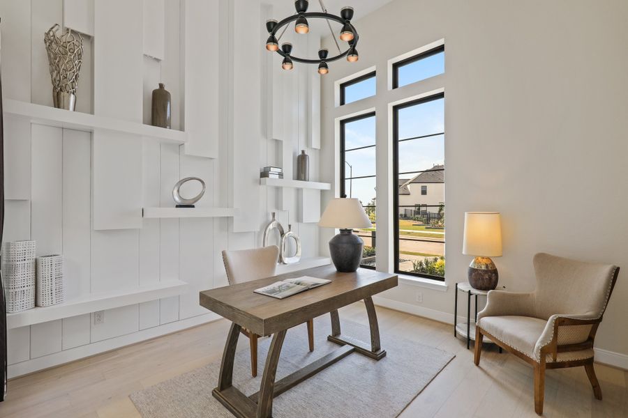 Furnished interior view inside a new home in Bridgeland 45', 50', 70', Cypress (Image 33).