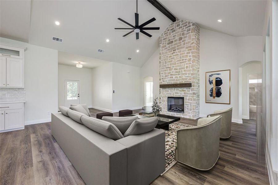 Furnished interior view inside a new home in , Farmersville (Image 12).