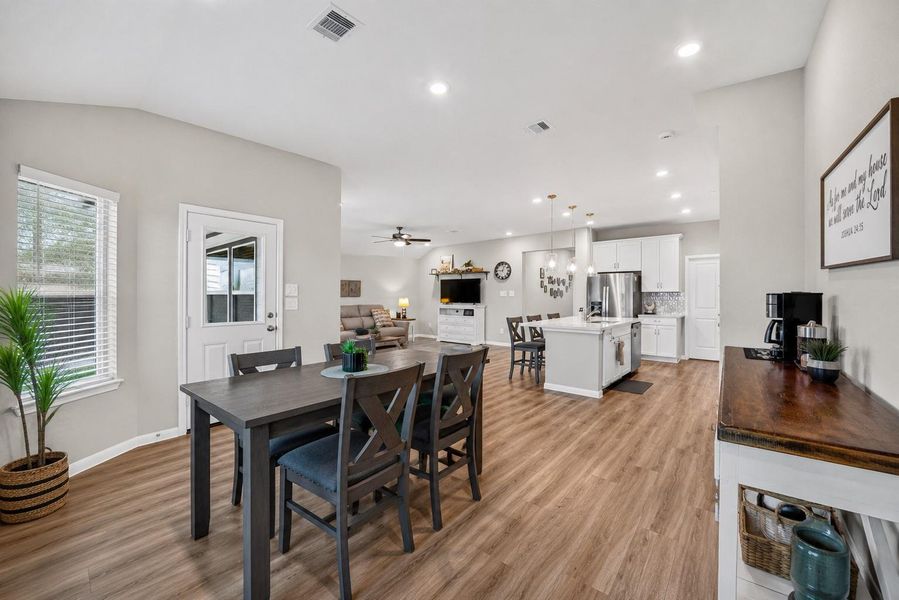 Furnished interior view inside a new home in Sweetgrass Village, Crosby (Image 9).