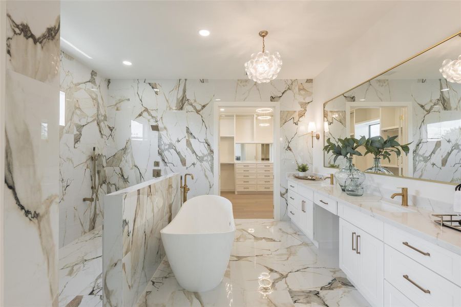 Furnished interior view inside a new home in , Houston (Image 32).