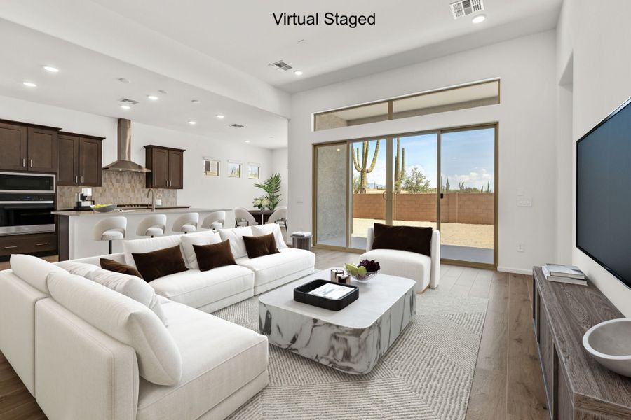 Furnished interior view inside a new home in Saguaro Reserve II, Marana (Image 4).