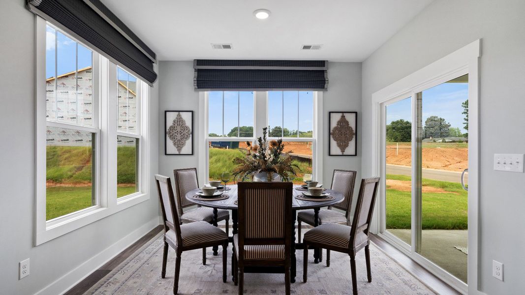Breakfast Room of The Drayton Design by DRB Homes