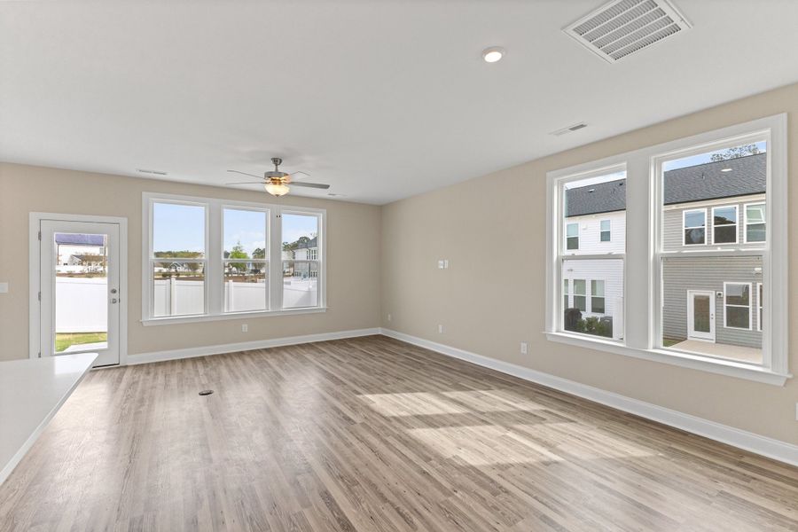 Representative unfurnished interior of a home built from the The Juniper by RobuckHomes in Kennebec Crossing, Angier (Image 95).