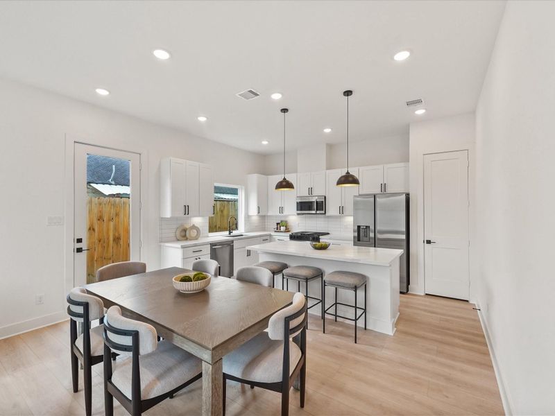 Furnished interior view inside a new home in , Houston (Image 4).