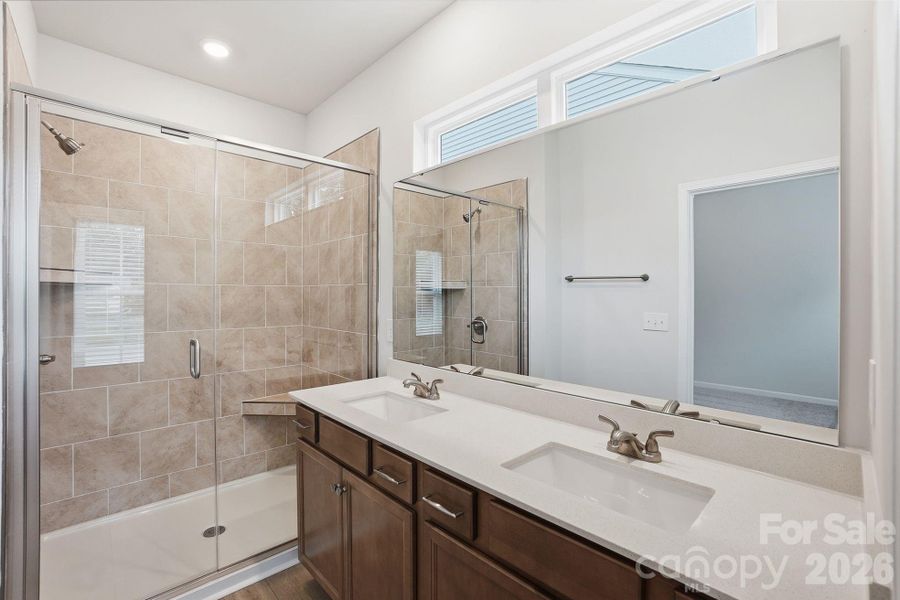 Furnished interior view inside a new home in Sloan Station, Charlotte (Image 9).