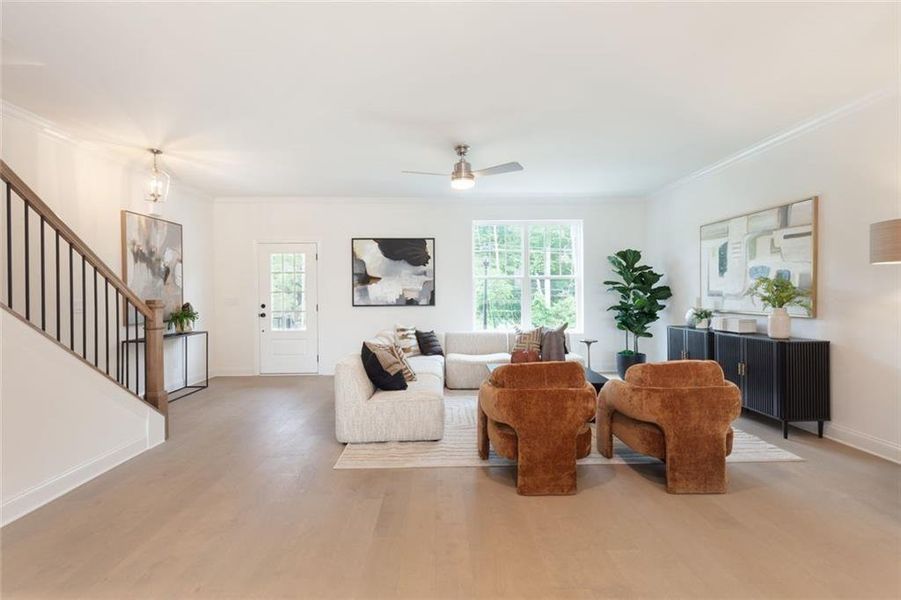 Furnished interior view inside a new home in , Sugar Hill (Image 34).