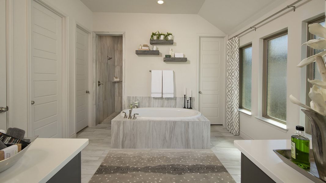 Furnished interior view inside a new home in Meadows of Mill Creek, Seguin (Image 18).