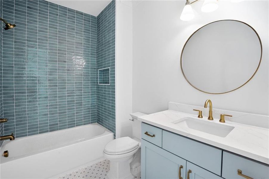 Furnished interior view inside a new home in , Atlanta (Image 14).