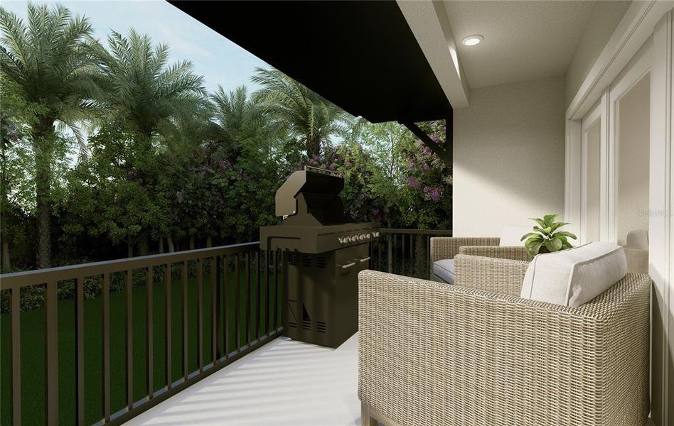 Exterior details and patio area of a home in Blanc, St. Petersburg (Image 22).