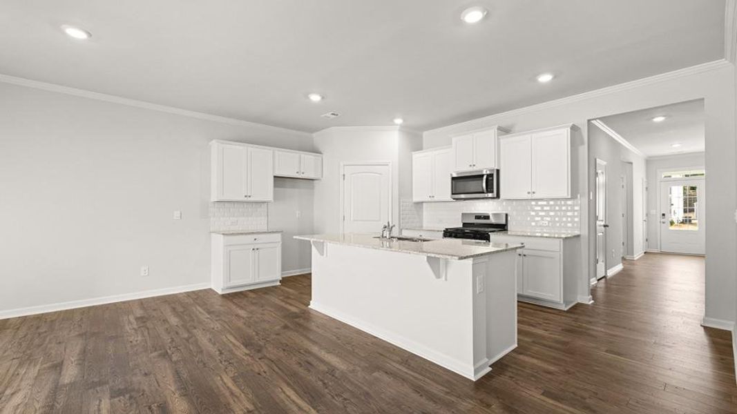 Furnished interior view inside a new home in Parkside at Carter Grove, Cartersville (Image 9).