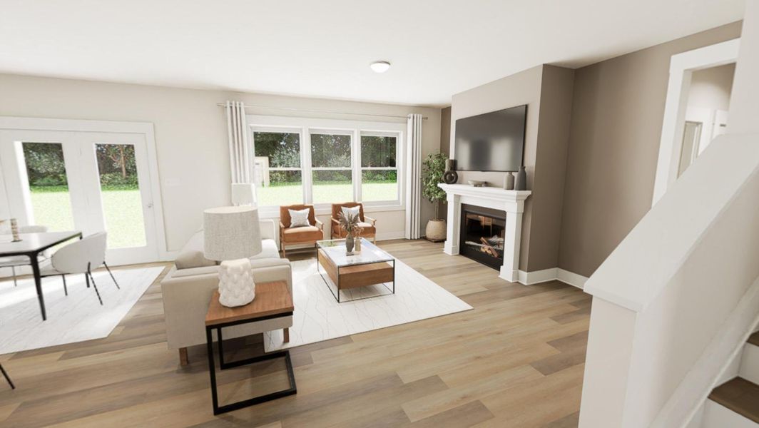 Furnished interior view inside a new home in Tupelo Junction, Mebane (Image 3).