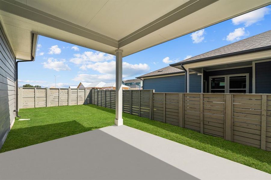 Back Covered Patio View