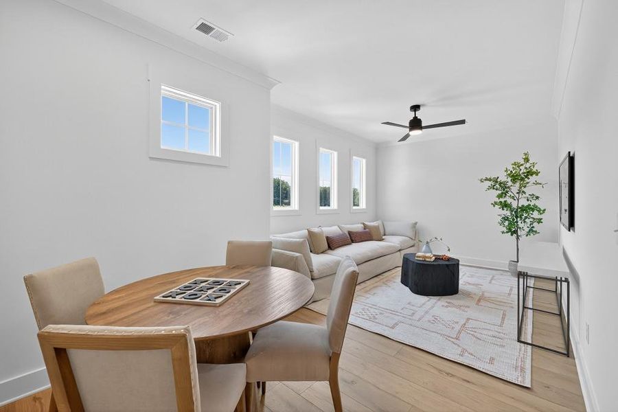 Furnished interior view inside a new home in Livingstone Park, Kennesaw (Image 29).
