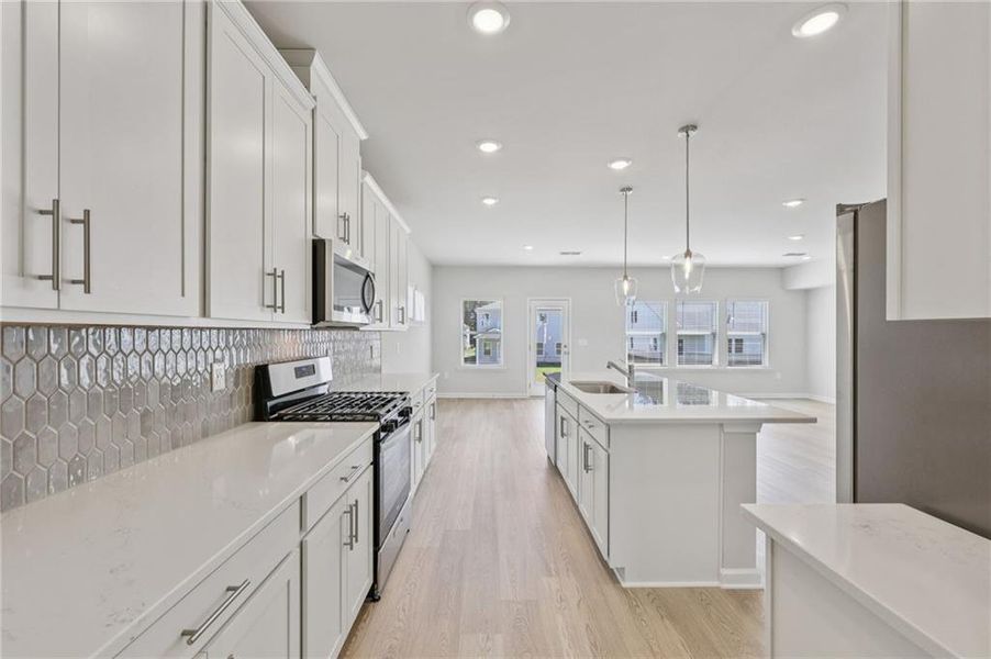 Furnished interior view inside a new home in Parkside at Grayson, Grayson (Image 8).