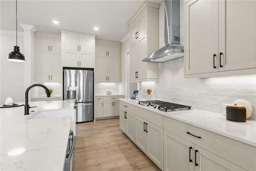 Furnished interior view inside a new home in Promenade at Sawnee Village, Cumming (Image 12).