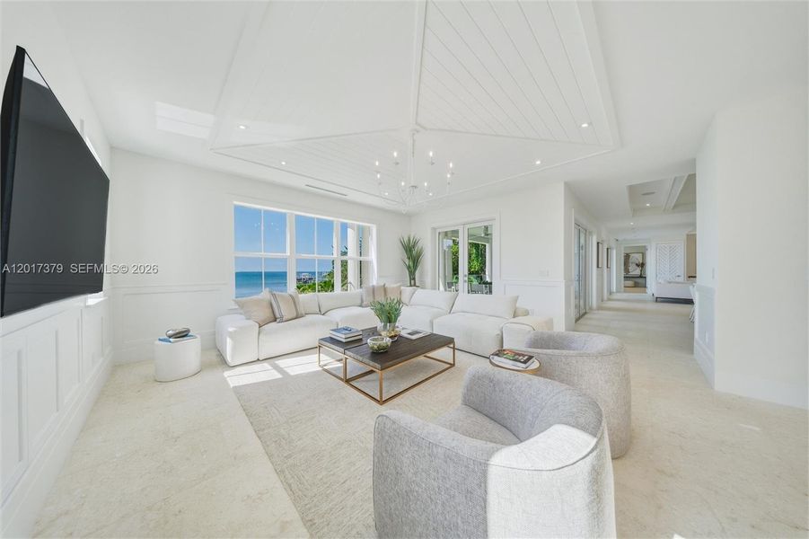 Furnished interior view inside a new home in , Islamorada, Village of Islands (Image 40).