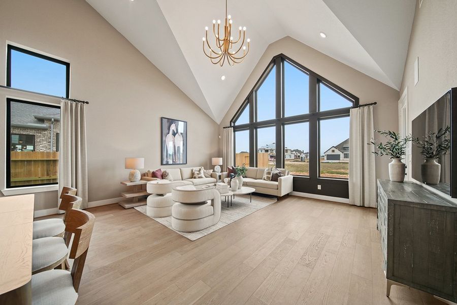Furnished interior view inside a new home in Grange 45', Katy (Image 16).