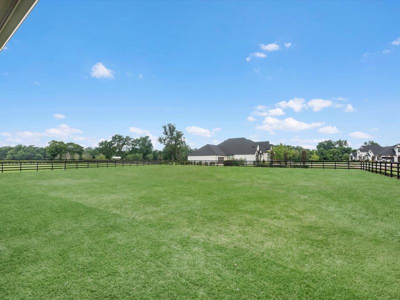 Exterior details and patio area of a home in The Estates at James Lane, Fulshear (Image 4).