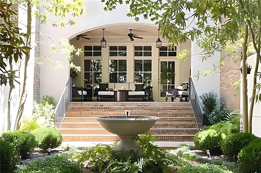 Exterior details and patio area of a home in Sheridan, Atlanta (Image 18).
