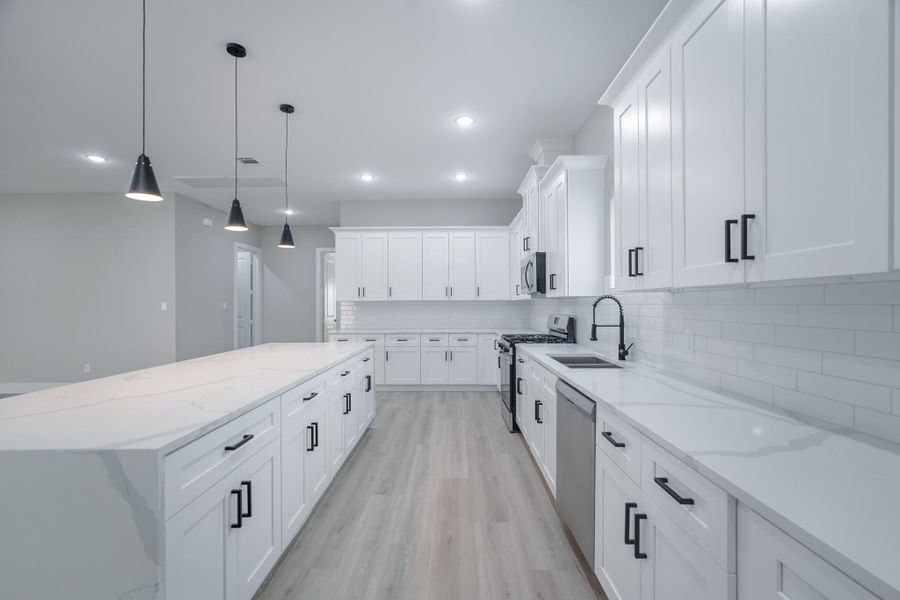 Custom blinds and window coverings already installed throughout