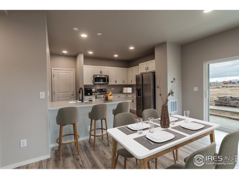 EXAMPLE PHOTO: DINING ROOM AND KITCHEN