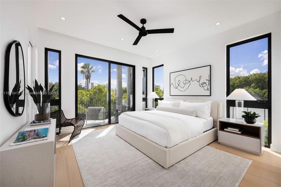 Furnished interior view inside a new home in , Miami (Image 8).