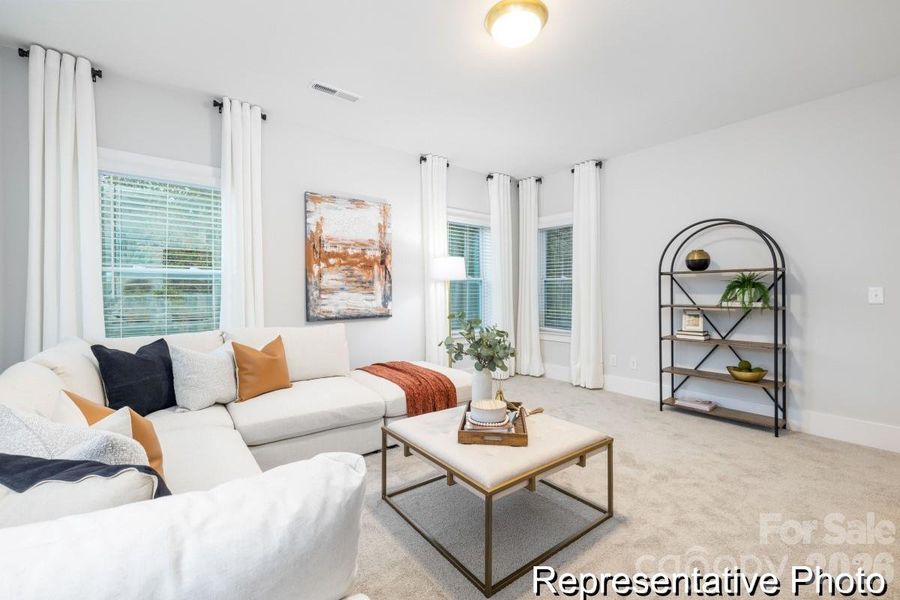 Furnished interior view inside a new home in , Statesville (Image 37).