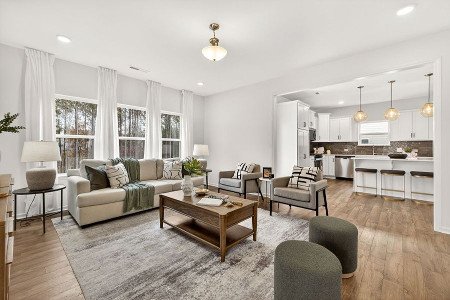 Furnished interior view inside a new home in Edgewater - Lakeview Point, Lancaster (Image 13). Furnished interior view inside a new home in Edgewater - Lakeview Point, Lancaster (Image 13).