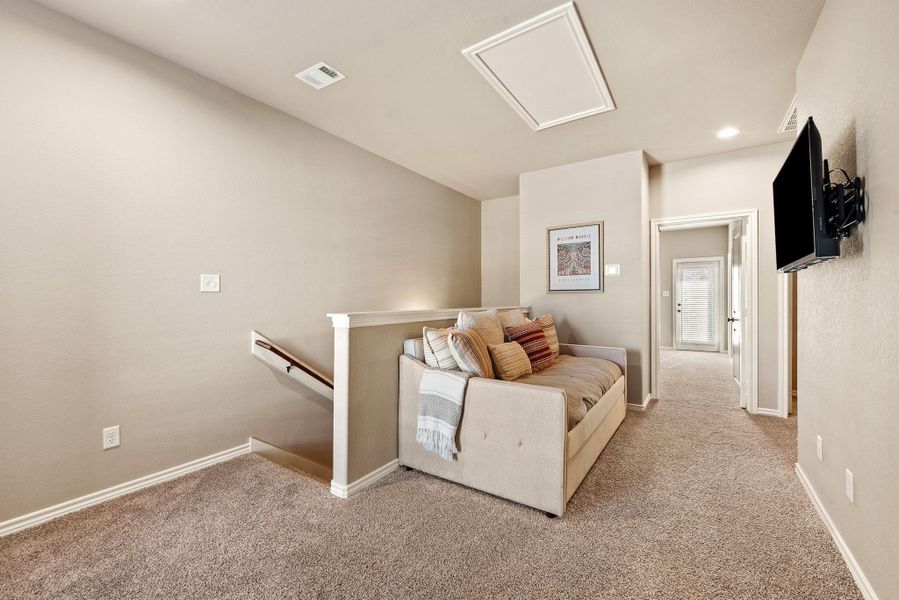 Furnished interior view inside a new home in , College Station (Image 15). Furnished interior view inside a new home in , College Station (Image 15).